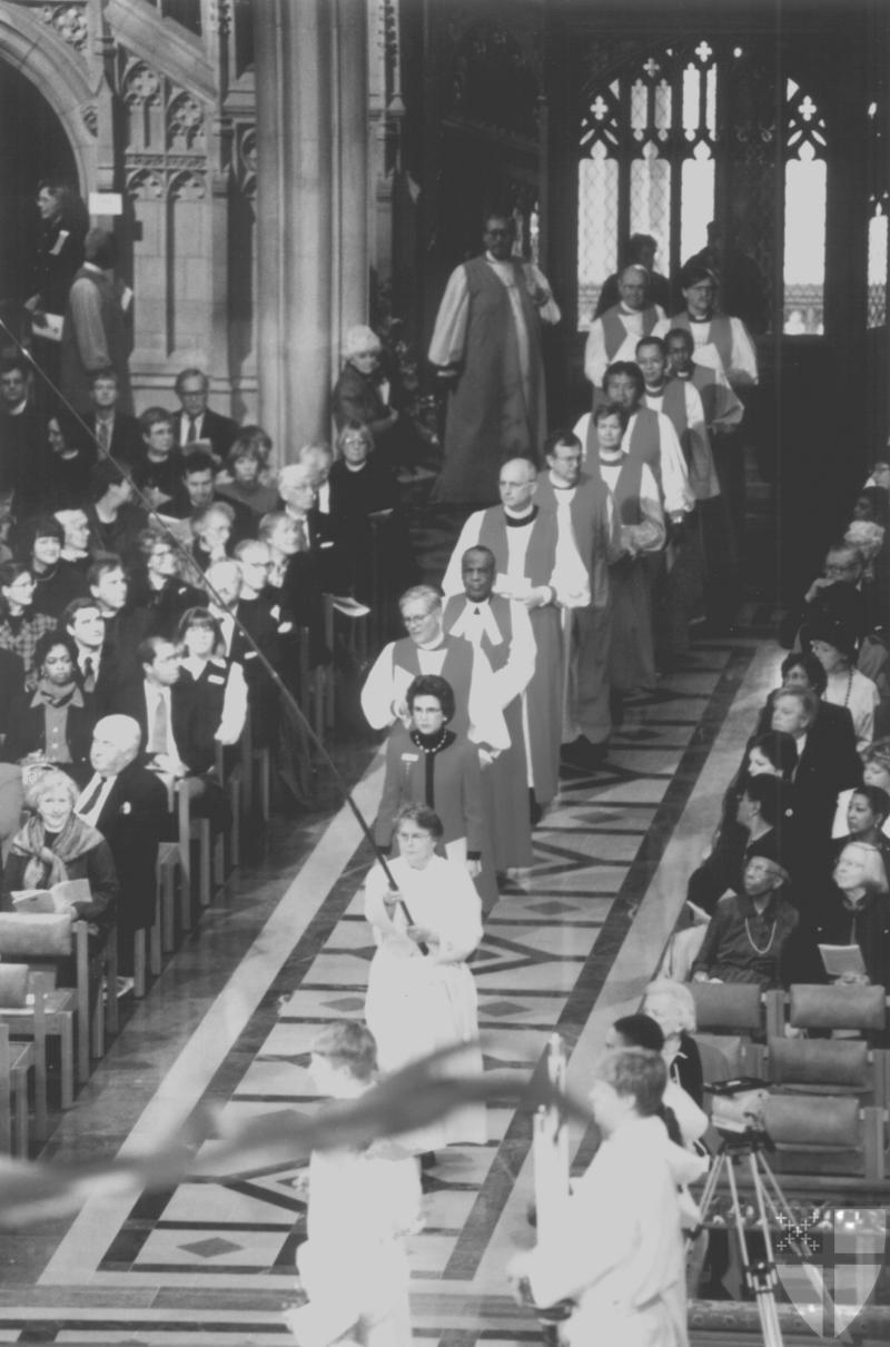 [Colorful procession opens...]